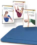 Picture of Deluxe Pilates Mat (blue) + Pro Matwork Series 3 DVDs (Ess/Int/Adv), DV-80325-US