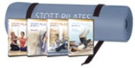 Picture of Pilates Express™ Mat (steel blue) + At Home Matwork Series 4 DVDs (Flat Abs/Firm/Core/Strong), DV-80319-US