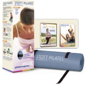 Picture of Pilates Express™ Mat (blue) + Sunrise Workout (EN/FR), DV-82345-US